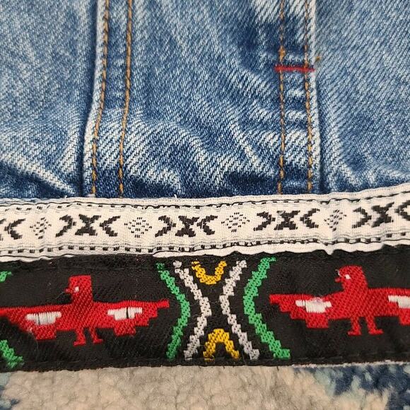 Baccini Blue Denim Vest with Embroidered Details - Picture 7 of 12